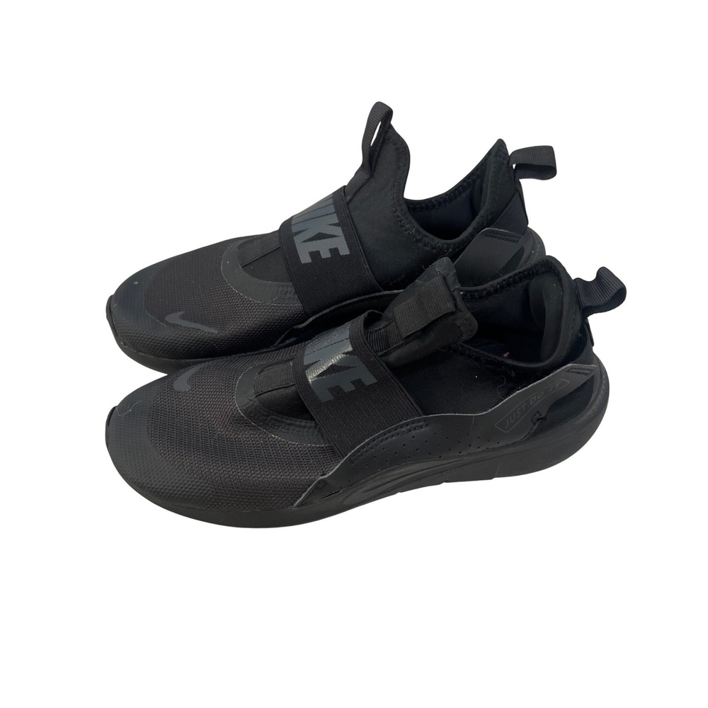 Nike Kids Black Flex Runner Slip On Sneaker Shoes Boys 4.5 Athletic Everyday - Picture 3 of 6
